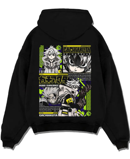 Gachiakuta Rudo Rebel Fighter Hoodie – Oversized Anime Manga Streetwear Sweatshirt