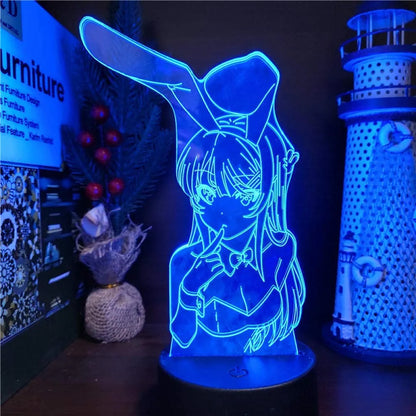 Mai Sakurajima 3D LED Anime Night Light