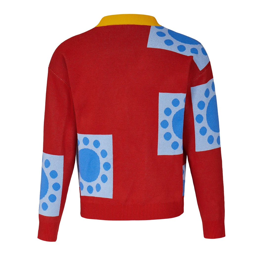 One Piece Luffy Knitted Cardigan – Anime Cosplay Sweater