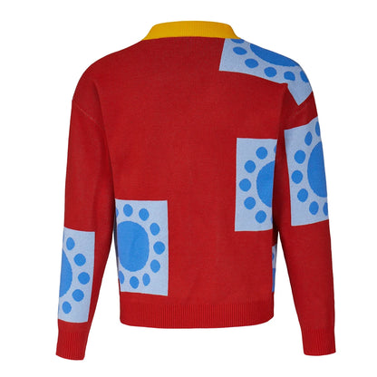 One Piece Luffy Knitted Cardigan – Anime Cosplay Sweater