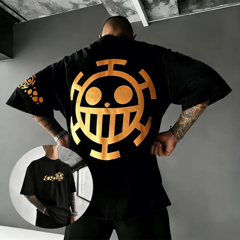 Unisex Cotton T-shirt ONE PIECE Trafalgar D. Water Law 2026 Summer