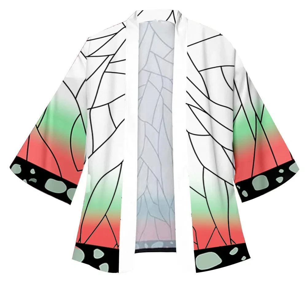 Tanjiro & Zenitsu Inspired Anime Haori Kimono Cardigan