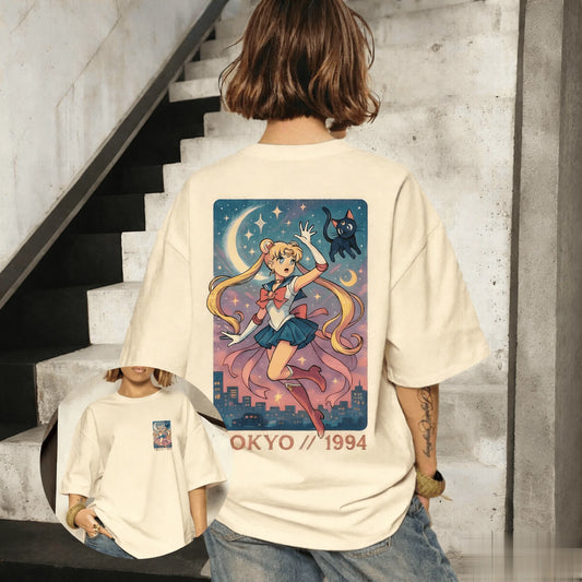 Sailor Moon Vintage Oversized Graphic T-Shirt