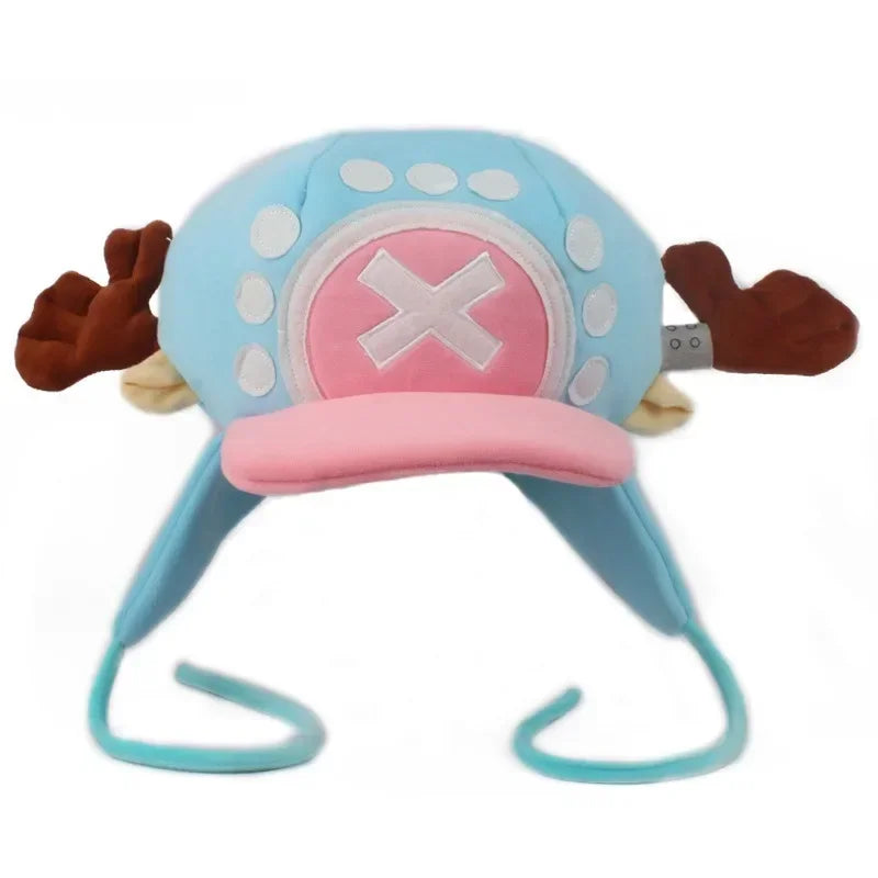 One Piece Tony Tony Chopper Plush Hat – Kawaii Anime Winter Cosplay Cap