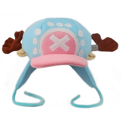 One Piece Tony Tony Chopper Plush Hat – Kawaii Anime Winter Cosplay Cap