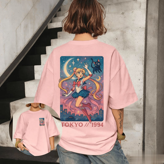 Sailor Moon Vintage Oversized Graphic T-Shirt