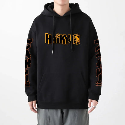 Haikyuu Anime Manga Hoodie – Men’s Fleece Streetwear Pullover