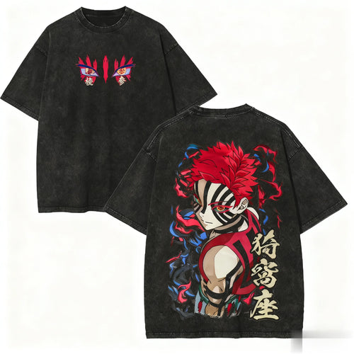 Harajuku Unisex Anime Demon Slayer Graphic T-Shirt Man Women Short