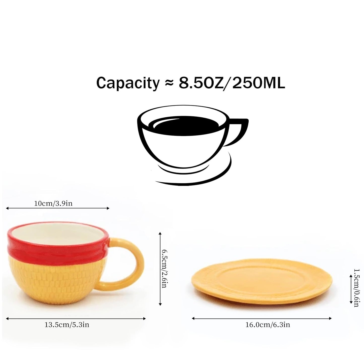 One Piece Luffy Straw Hat Coffee Mug